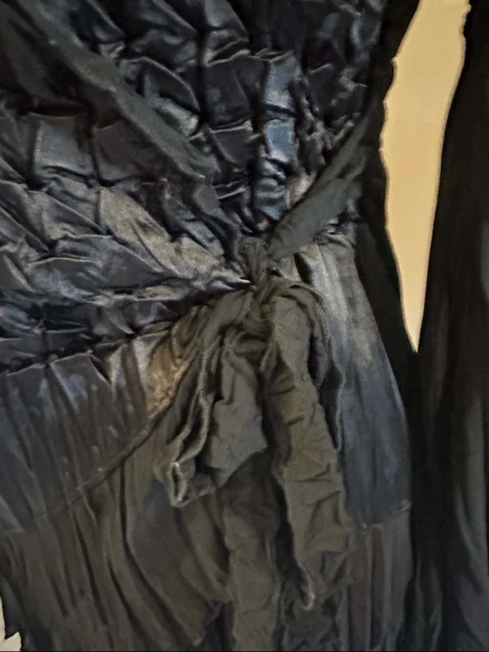 Joseph Ribkoff romantic gothic front tie top/ robe/ duster - Picture 3 of 7